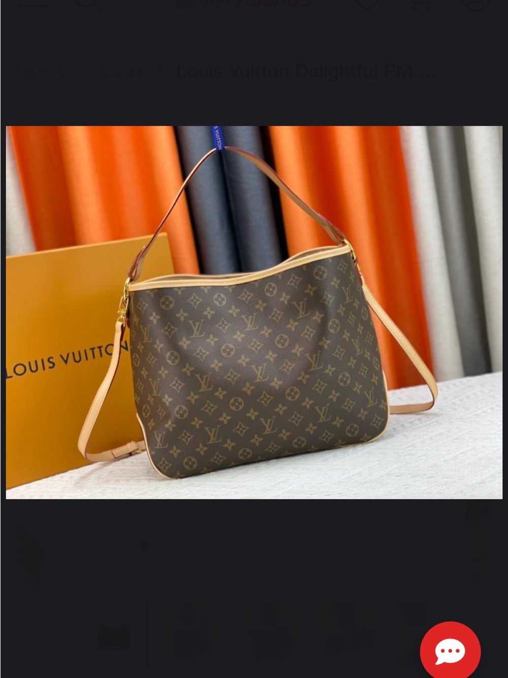 Louis Vuitton Monogram Canvas Shoulder Bag with Tan Trim - Picture 3 of 10